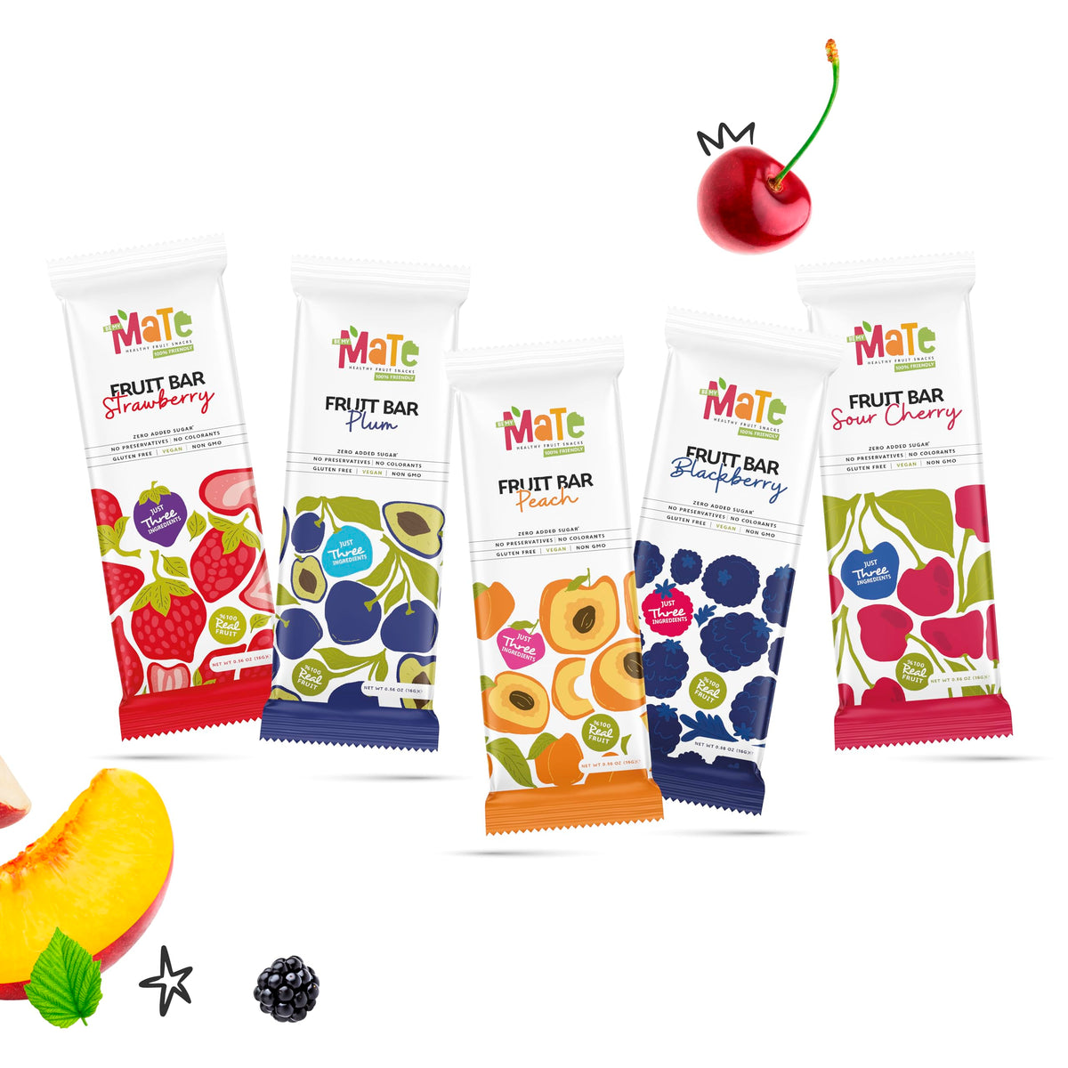 Be My Mate Mate Fruit Bars assorted flavors collage highlight variety