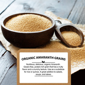 Be Still Farms Amaranth grain healthy bowl showcasing versatile, protein-friendly meal option.