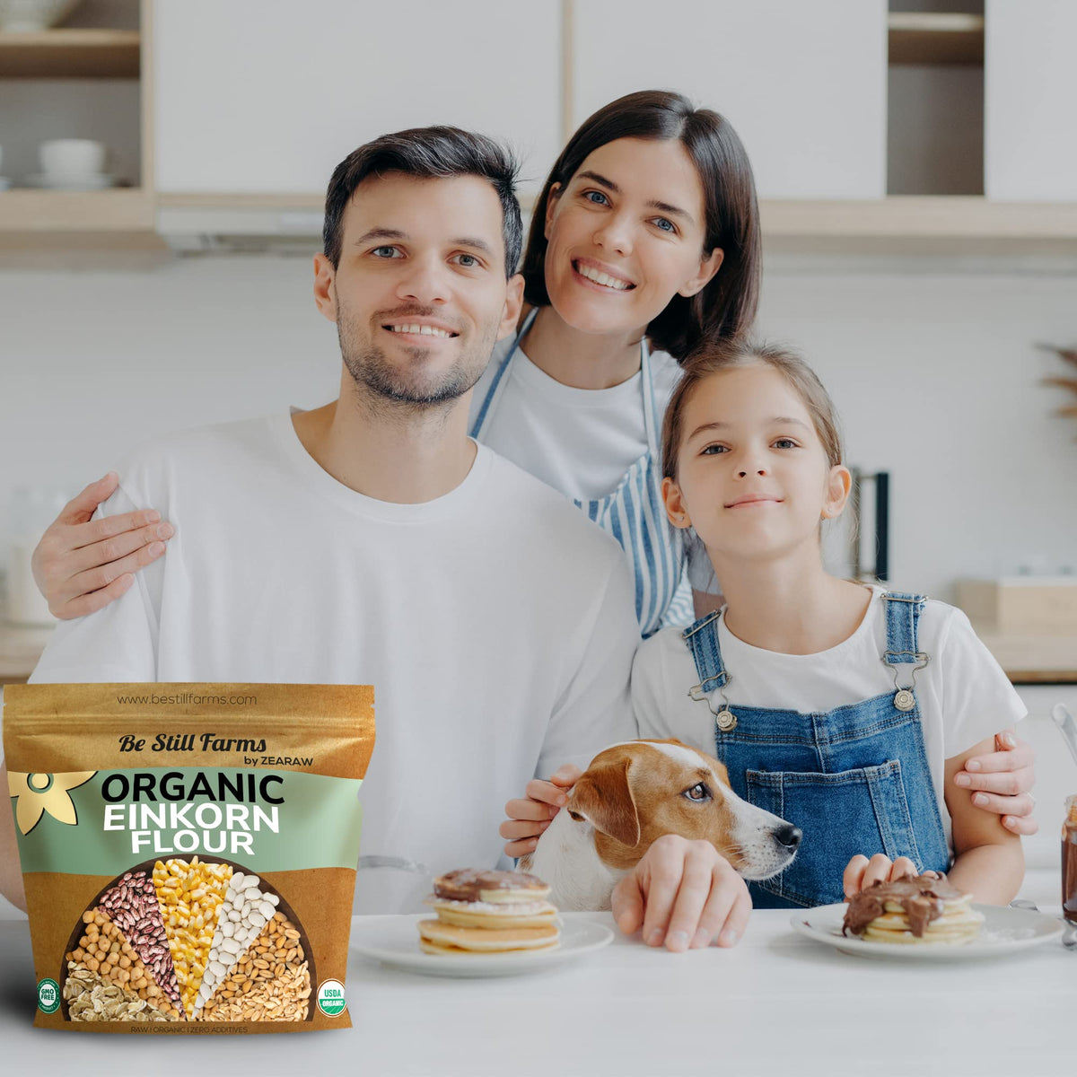 Be Still Farms Einkorn Flour cookies, yields tender, flavorful treats.