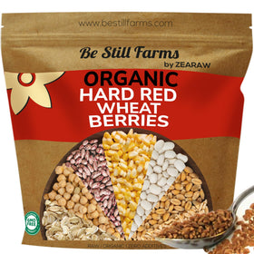Be Still Farms hard red wheat berries 4-8lb pack, perfect for soups and homemade bread.