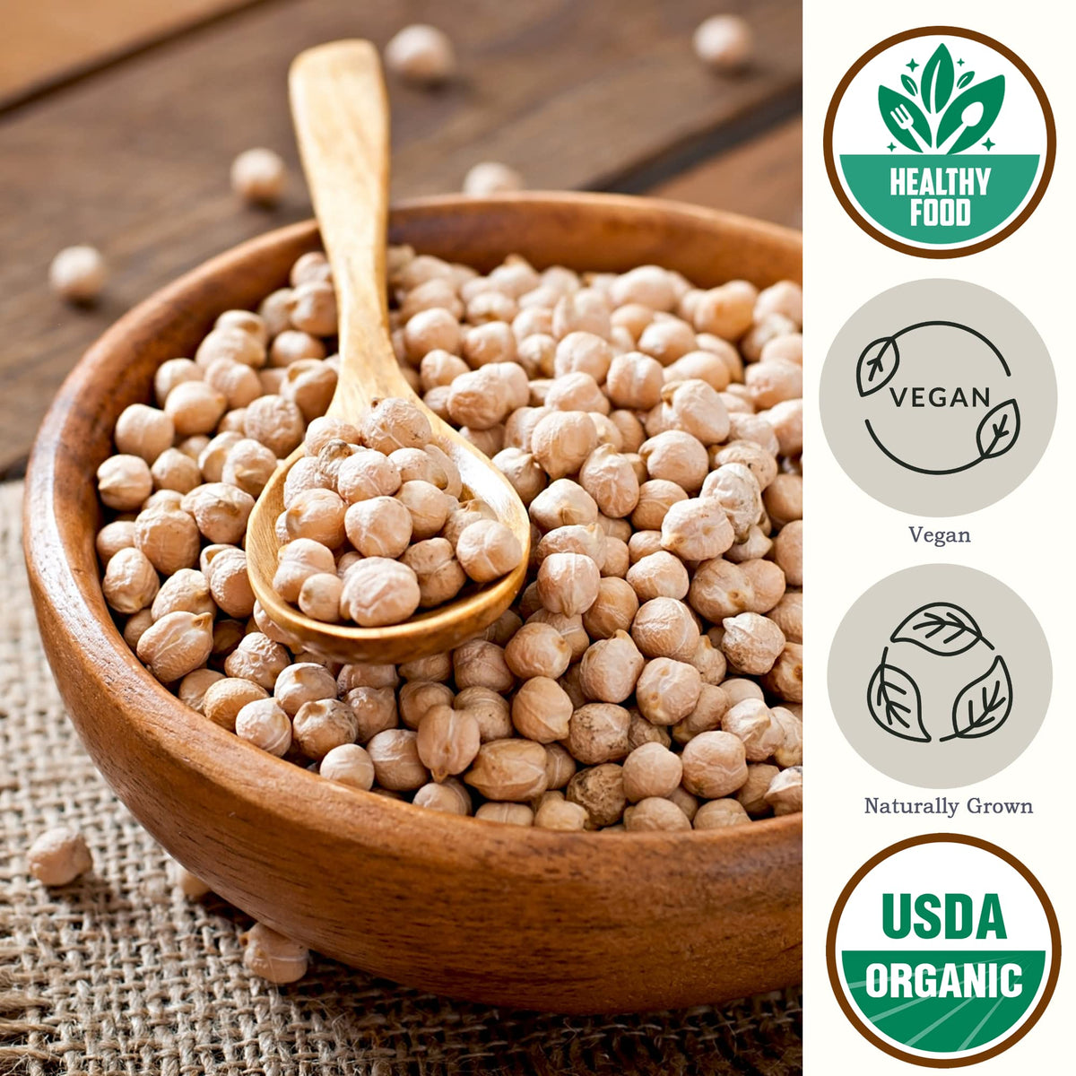 Be Still Farms organic chickpeas prepared as hummus ingredients for creamy dips.