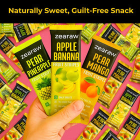 Be Still Farms ZEARAW 10-pack Apple-Banana display perfect for travel and school