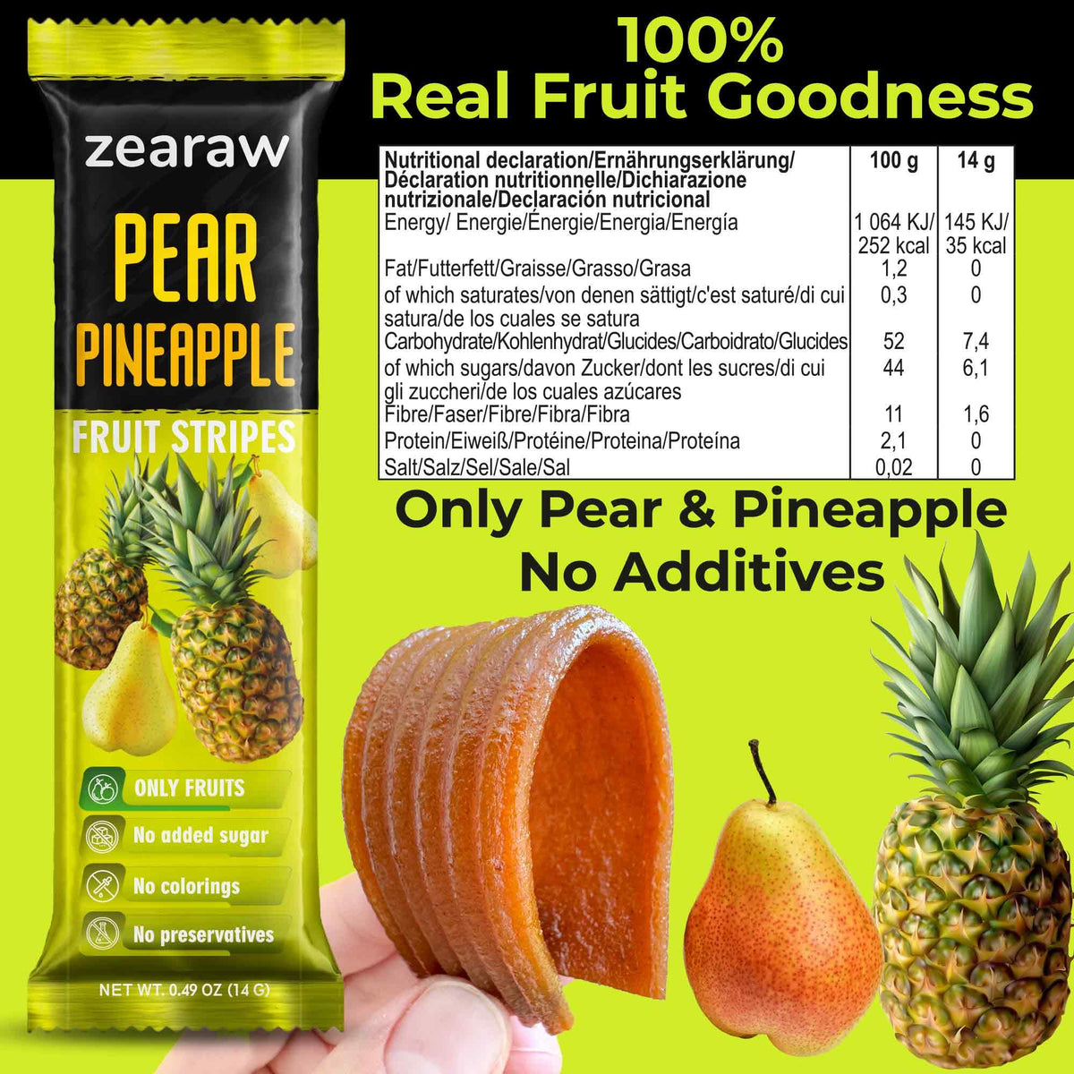 Be Still Farms ZEARAW Apple-Banana fruit leather offers vegan, low-carb snacking without added sugars
