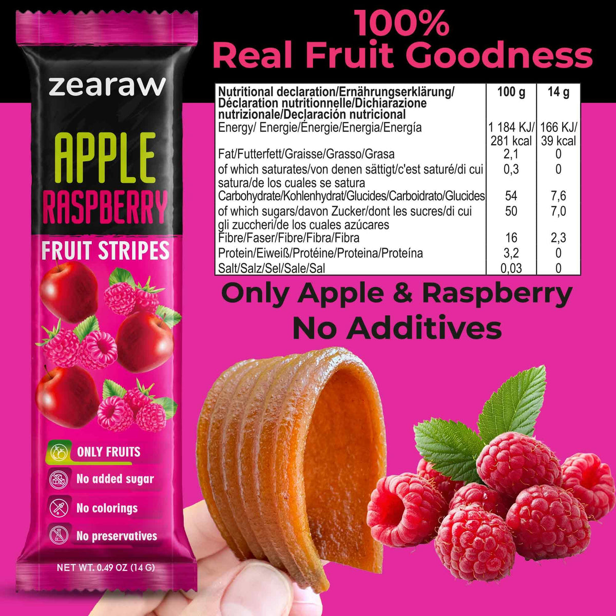 Be Still Farms ZEARAW apple-strawberry-bars kid-friendly lunchbox option with fruity flavor.
