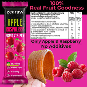 Be Still Farms ZEARAW apple-strawberry-bars kid-friendly lunchbox option with fruity flavor.
