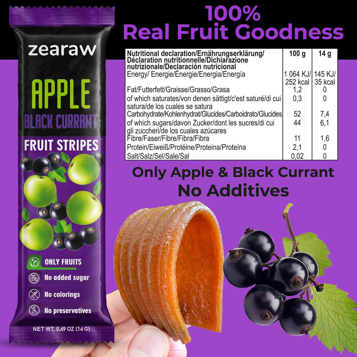 Be Still Farms ZEARAW pear-mango fruit leather, fiber-rich and refreshing snack