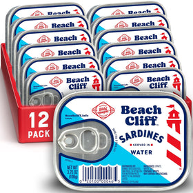 Beach Cliff Sardines in Water Can, a protein-rich pantry staple.