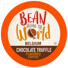 Bean Around The World Chocolate Truffle pod brewing a rich mocha aroma