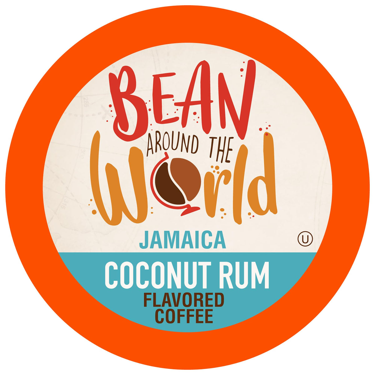 Bean Around The World Coconut Rum brew in a mug with tropical aroma