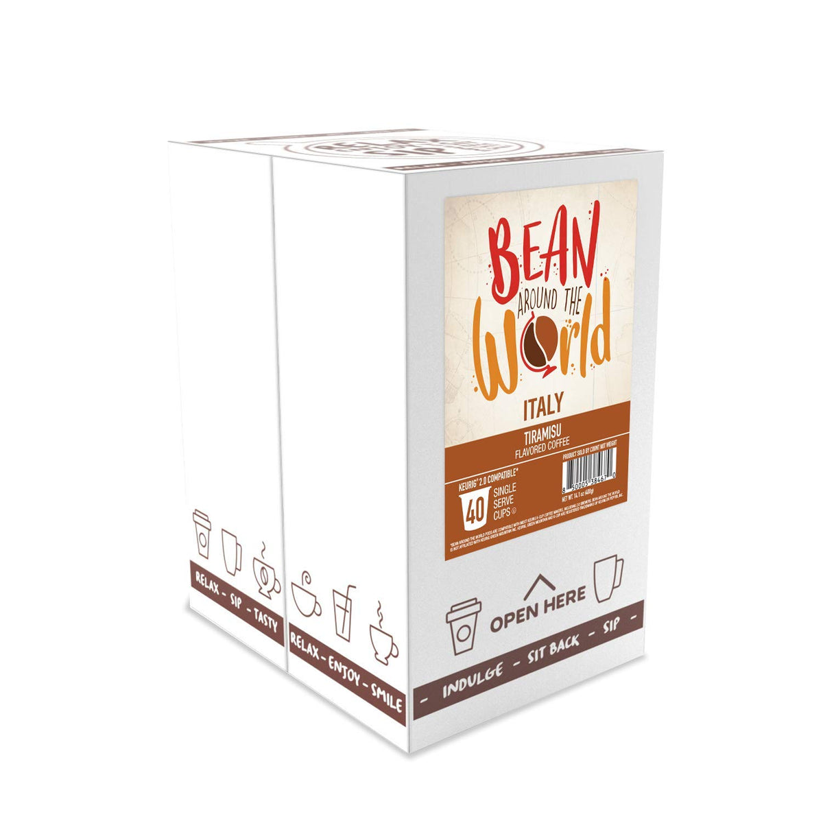 Bean Around The World cozy mug with dessert-inspired aroma