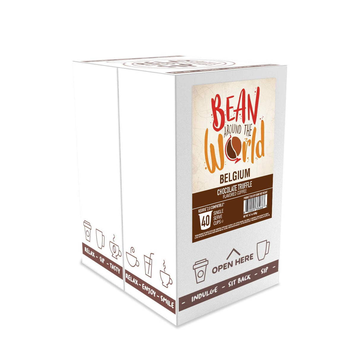 Bean Around The World flavored coffee assortment showcasing global tastes