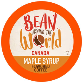 Bean Around The World Maple Syrup coffee pod for Keurig 2.0, rich and smooth.
