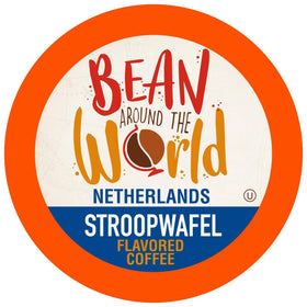 Bean Around The World Stroopwafel pod — cozy caramel waffle flavor for a comforting morning