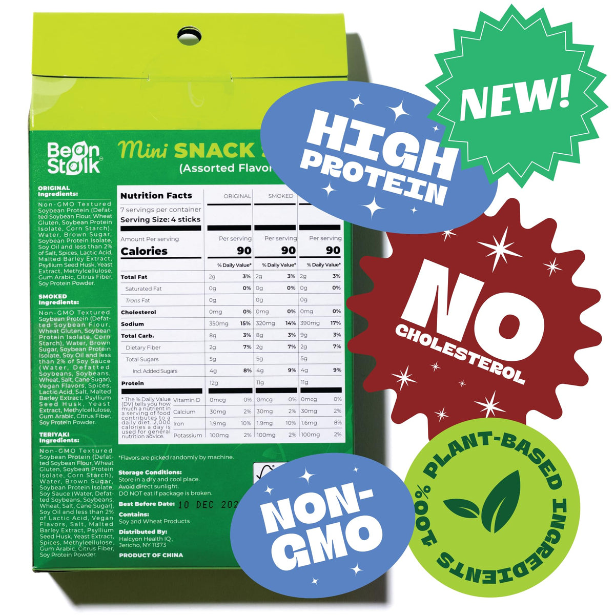 Bean Stalk Savory Jalapeno mini sticks with spicy kick for travel