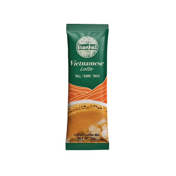 Beanhut Vietnamese Latte mix closeup showing premium blend and creamy texture.