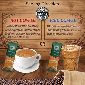 Beanhut Vietnamese Latte packaging display featuring 50 sticks for home or office.