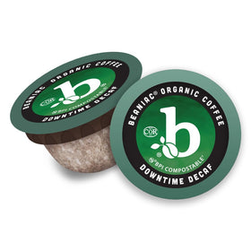 Beaniac compostable K-Cup pods, BPI-certified, for waste-conscious brewing.