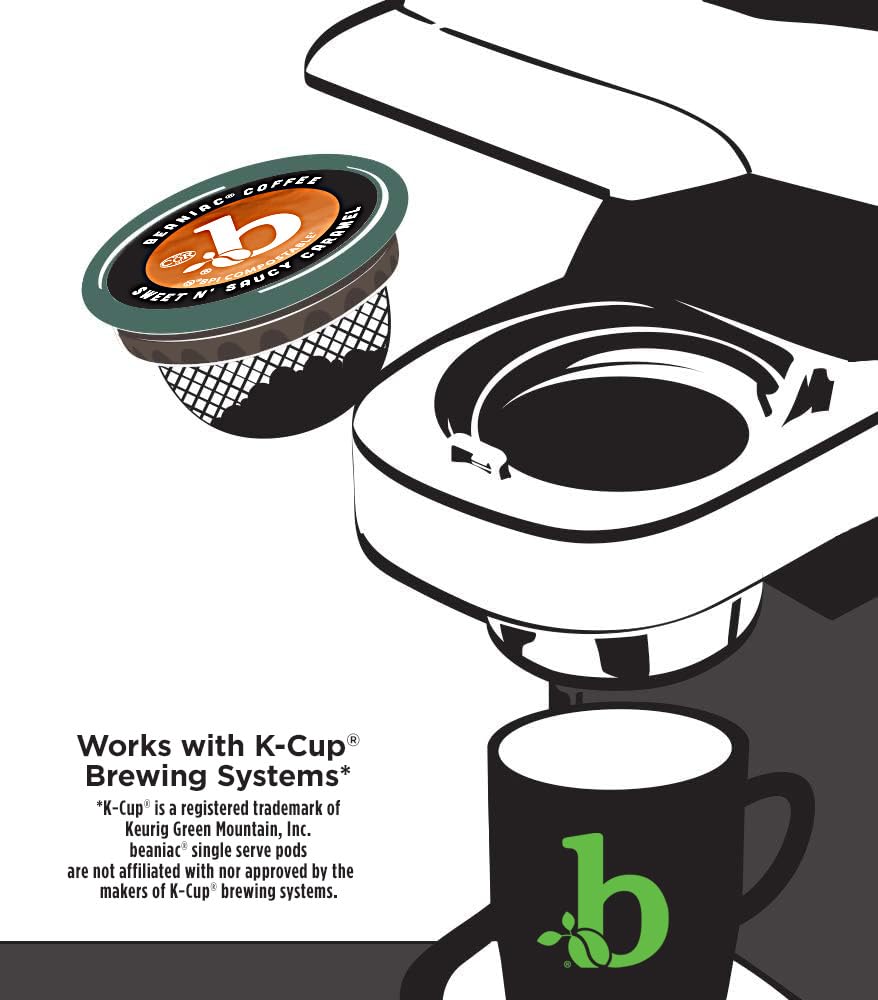 Beaniac light roast cup displays caramel flavor and bright aroma.