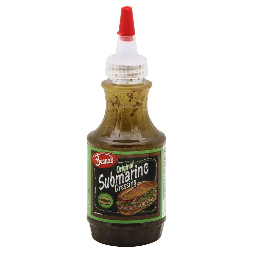 Beano's Submarine Dressing Original bottle pour, creamy tangy sauce ideal for sandwiches