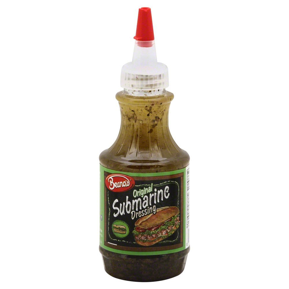 Beano's Submarine Dressing Original bottle pour, creamy tangy sauce ideal for sandwiches