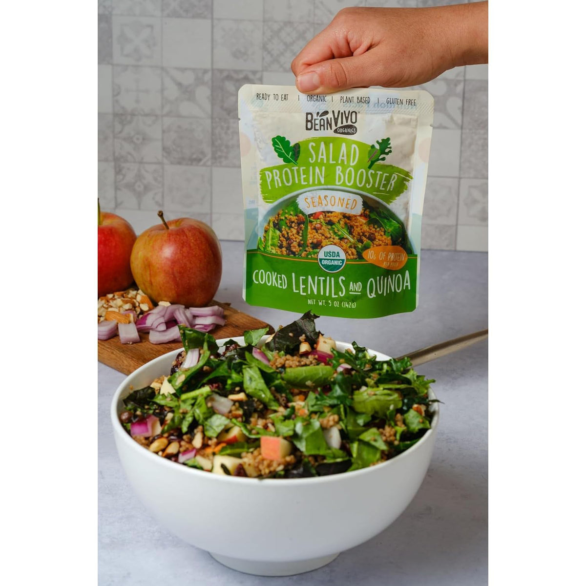 BeanVIVO protein burst in salad boosts satisfaction and variety.
