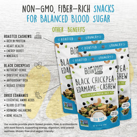 BeanVivo resealable snack pack, keeps crunch fresh for on-the-go