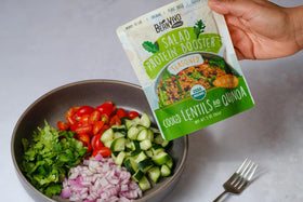 BeanVIVO seasoned lentils quinoa bowl enhances meals with gourmet flavor and plant-powered protein.