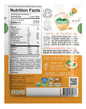 BeanVIVO served salad lentils quinoa bowl showcases protein boost for bowls and wraps