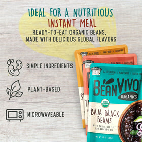 BeanVIVO Three Bean Vegan Chili close-up with hearty color and flavorful blend