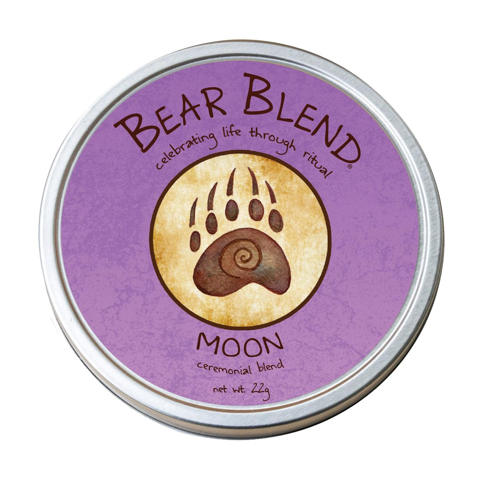 Bear Blend Moon Ceremonial Blend pack demonstrates soothing ritual setup
