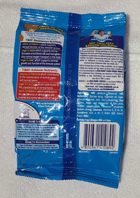 Bear Brand fortified powdered milk 2-pack back panel, nutrition details for daily meals.