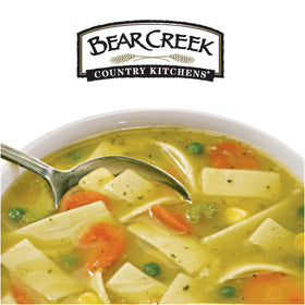 Bear Creek Chicken Noodle Soup Mix on kitchen counter scene indoors