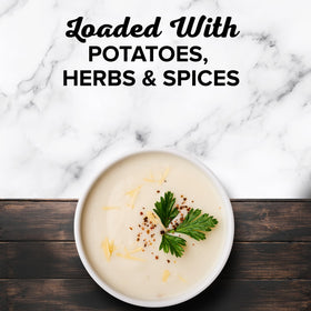 Bear Creek Creamy Potato Soup Mix dry packet closeup highlights a versatile base for cozy weeknights.