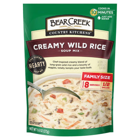 Bear Creek Creamy Wild Rice Soup Mix pack of 6 for quick weeknight meals.