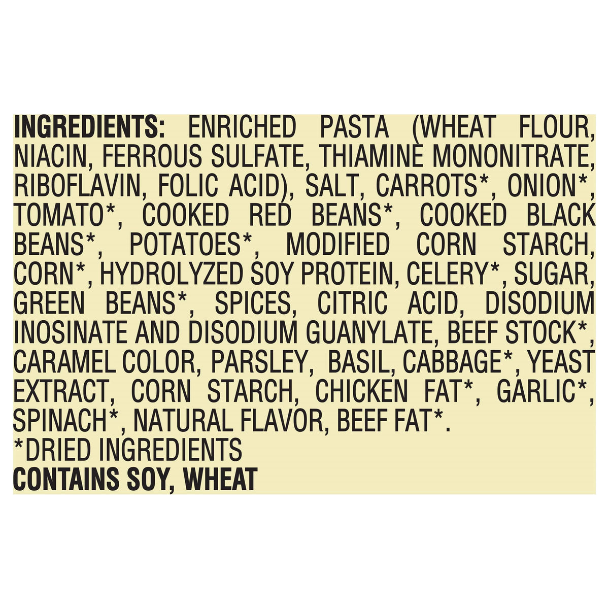 Bear Creek Minestrone packaging reinforces a reliable pantry option.