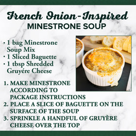 Bear Creek Minestrone Soup Mix simmering pot signals simple, flavorful dinner.
