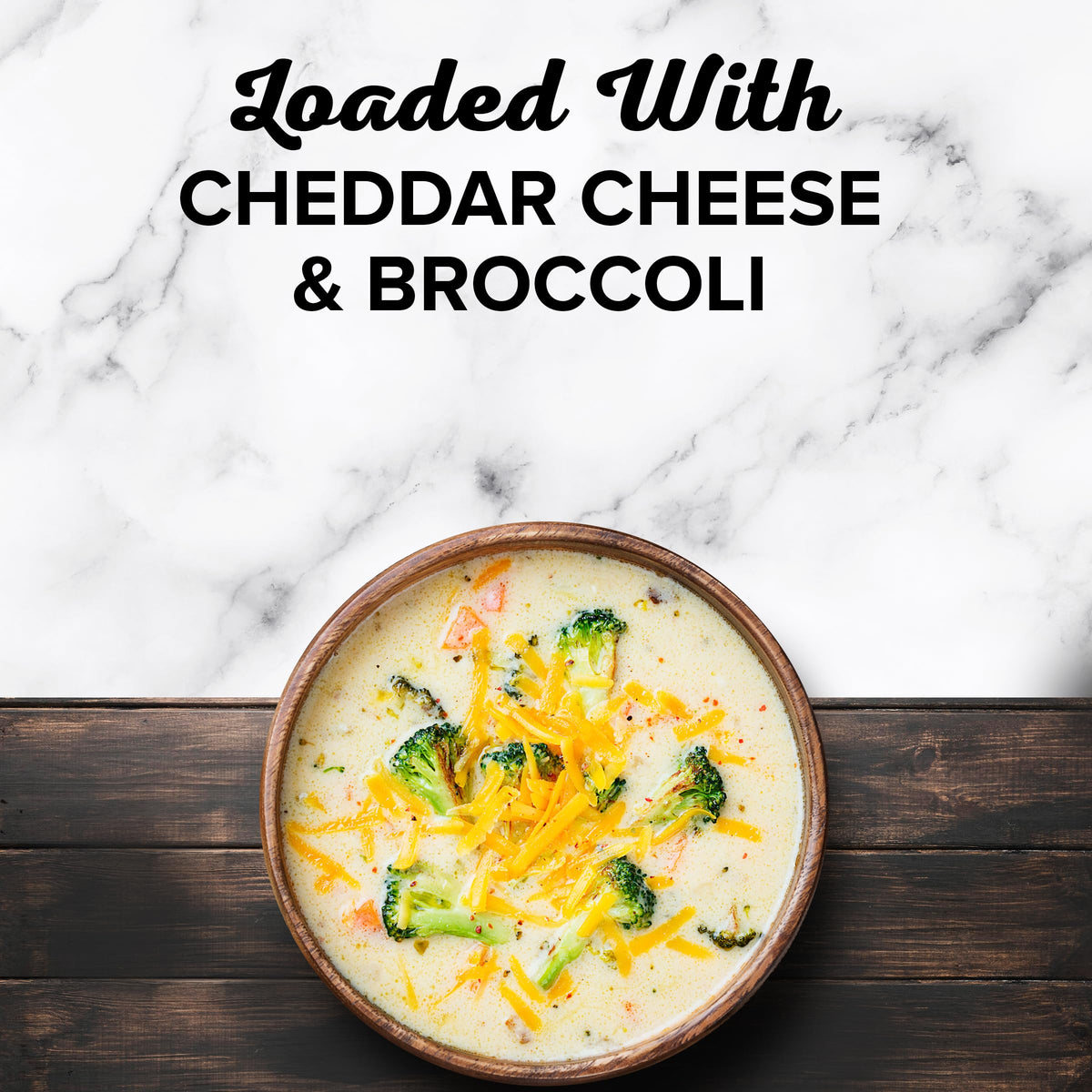 Bear Creek Cheddar Broccoli Soup Mix box open for easy weeknight prep