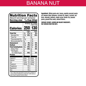 Bear Naked Banana Nut Granola almonds and walnuts add crunchy texture