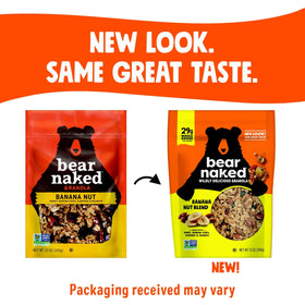 Bear Naked Banana Nut Granola with honey and banana chips for natural sweetness
