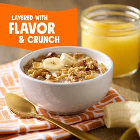 Bear Naked Banana Nut Granola resealable pouch keeps freshness on the go