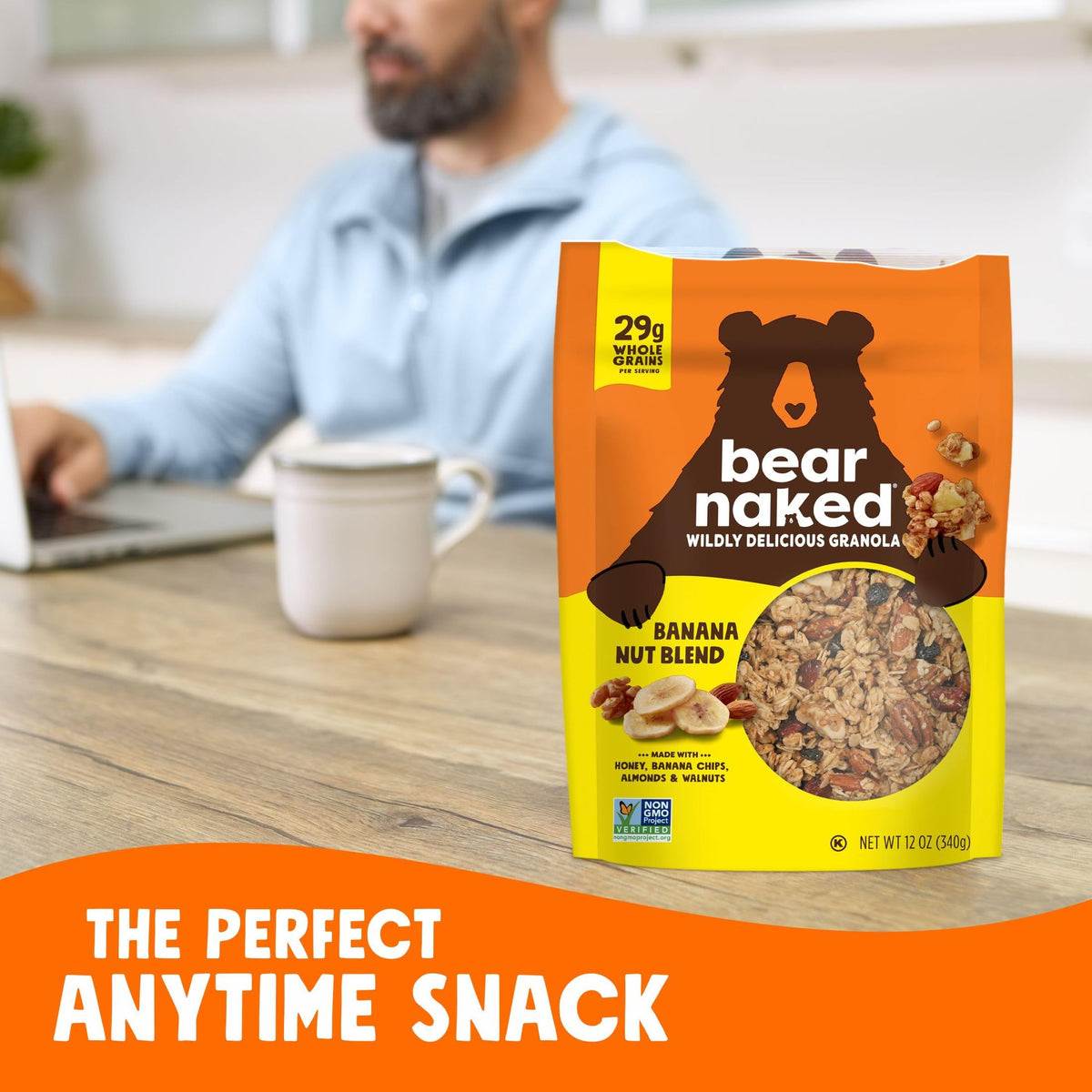 Bear Naked Banana Nut Granola serving ready for quick snacking