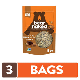 Bear Naked granola resealable pouch for on-the-go snacking.