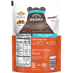 Bear Naked Vanilla Almond Crisp snack on the go in a bag.