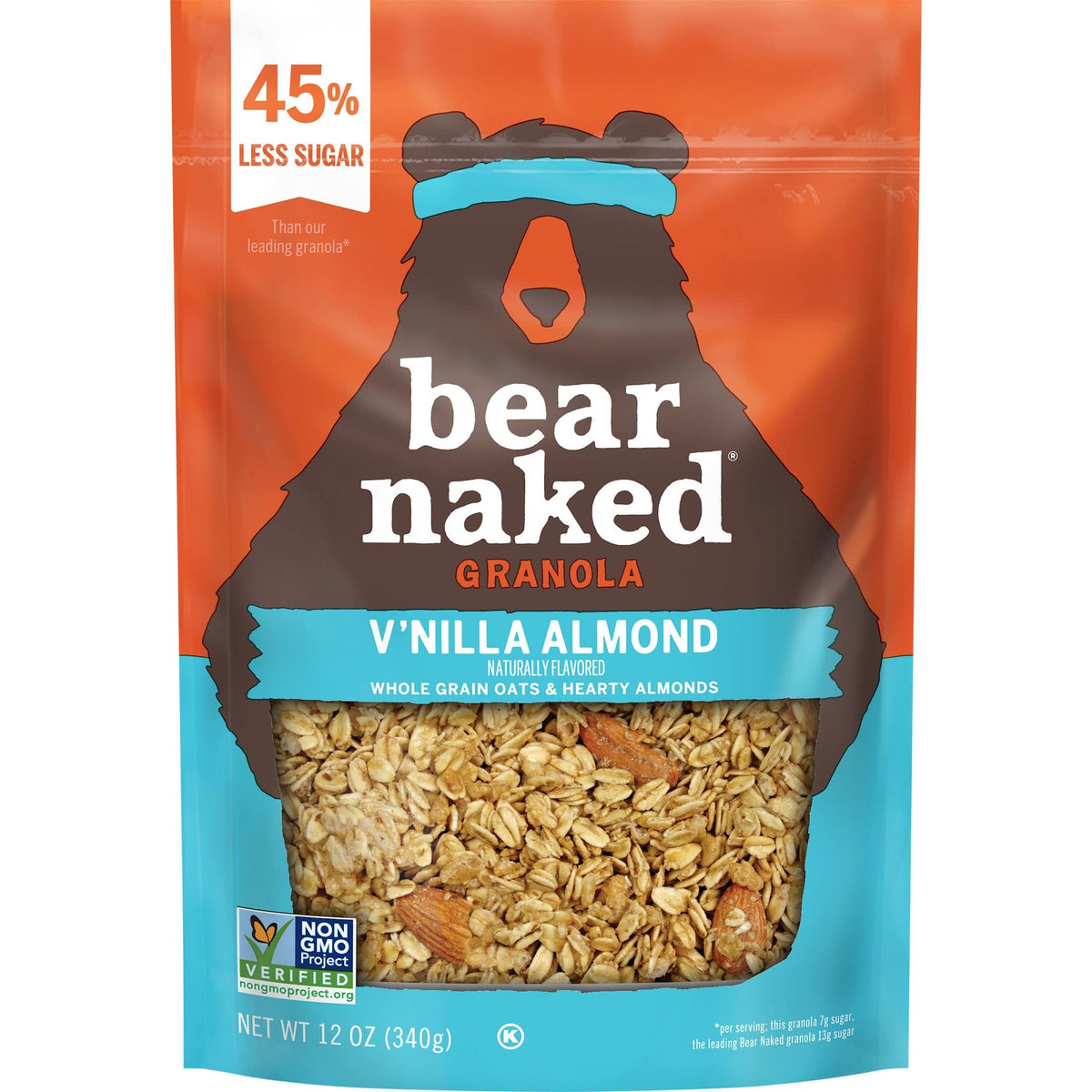 Bear Naked Vanilla Almond Crisp as yogurt topping with fruit.