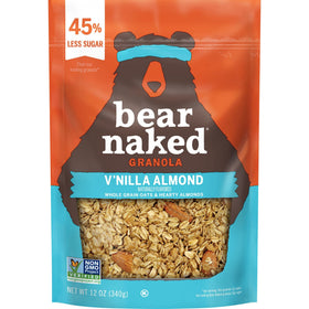 Bear Naked Vanilla Almond Crisp as yogurt topping with fruit.