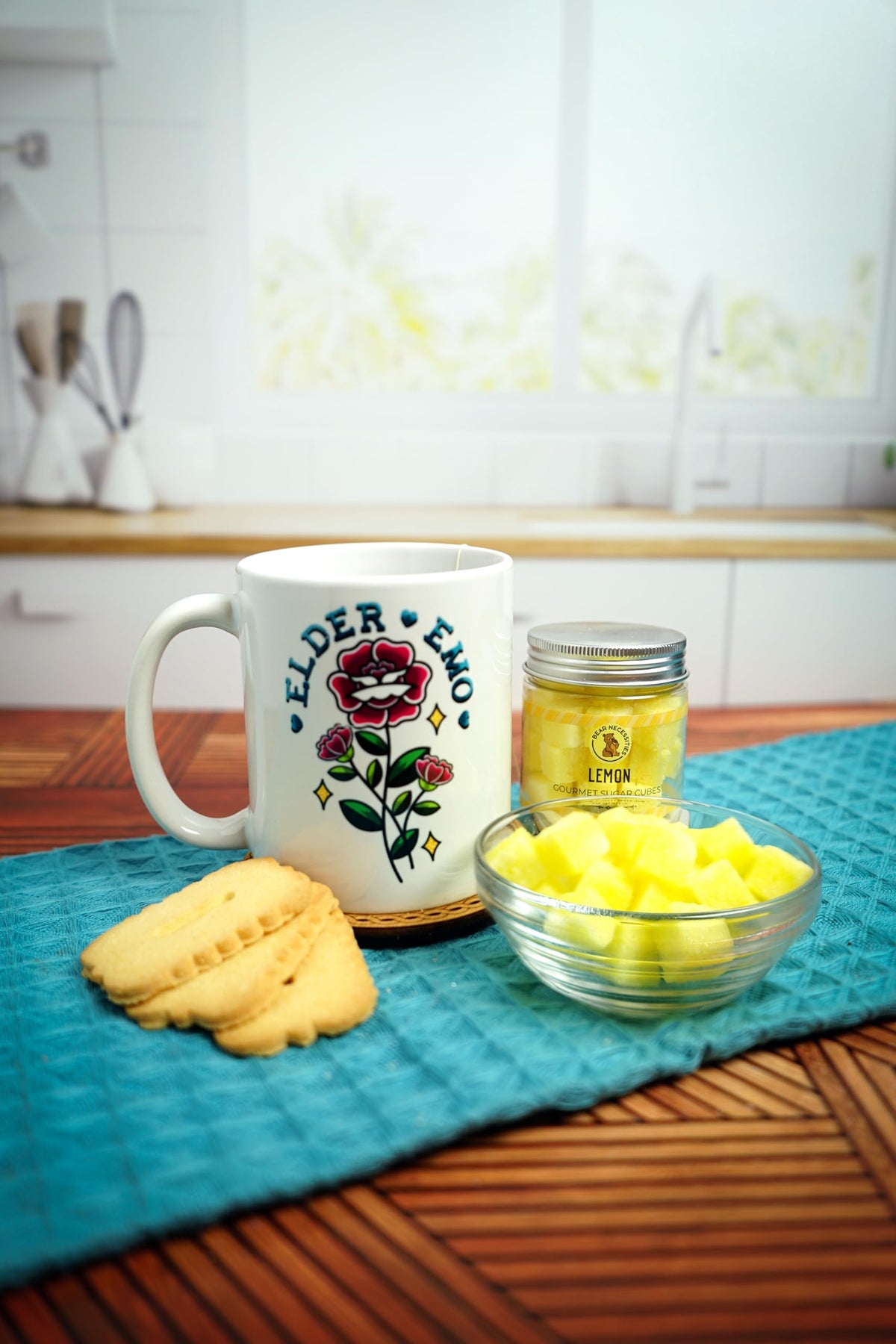 Bear Necessities lemon sugar cubes tea pairing for bright, citrusy sips.