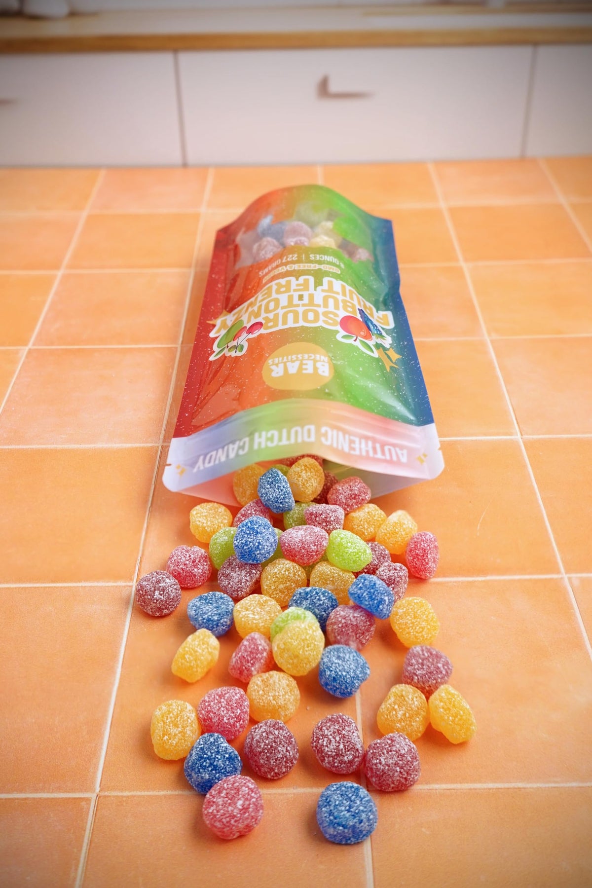 Bear Necessities Sour Buttons apple flavor for a crisp, refreshing tang