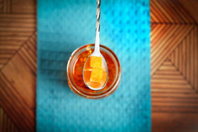 Bear Necessities orange infusion cubes brighten sparkling water with citrus aroma.