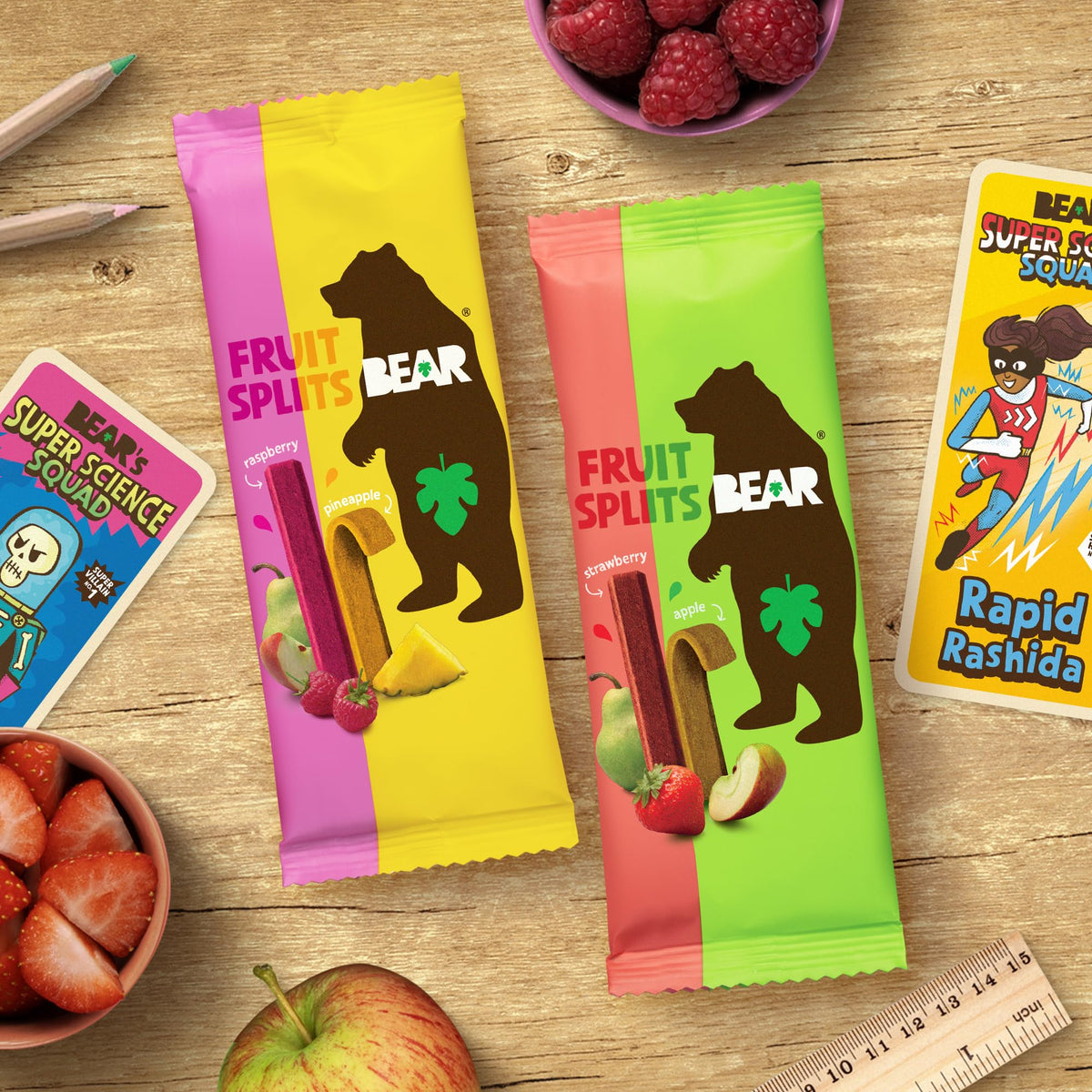 BEAR collectible card included in each pack