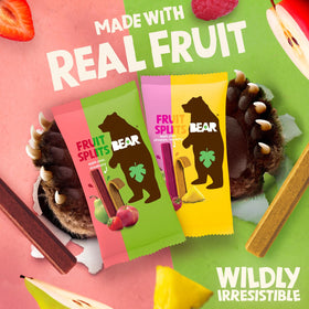 BEAR Real Fruit Snack Splits Raspberry/Pineapple variety pack for on-the-go snacking